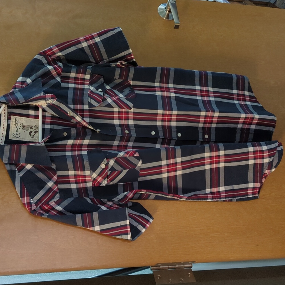 men's coastal brand pearls snap shirt
